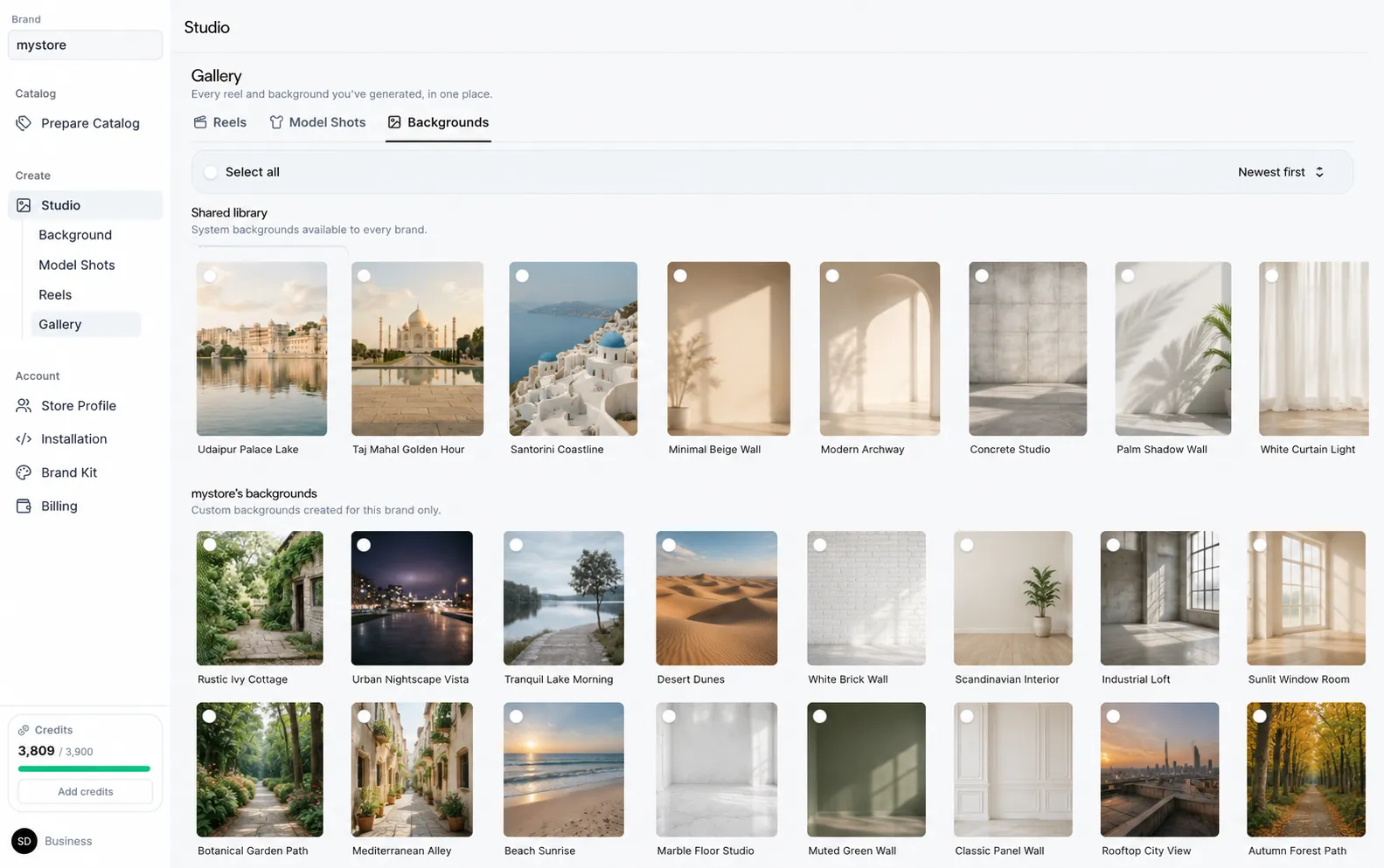 Scene-perfect backgrounds,
